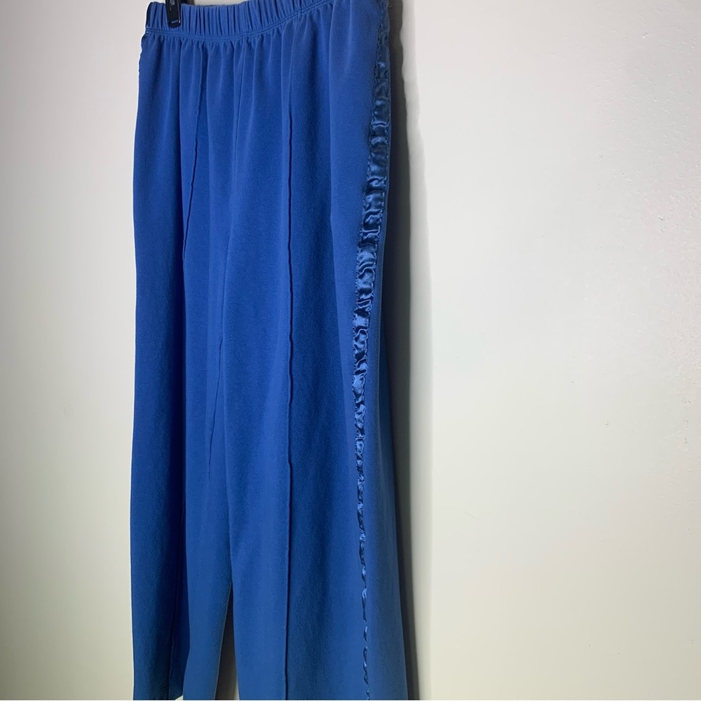 Cascade‎ Blue elastic waist pants, Petite Large
